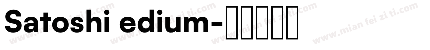 Satoshi edium字体转换